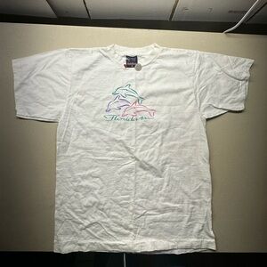 Women’s medium Florida tourism shirt vintage dolphins made in USA single stitch